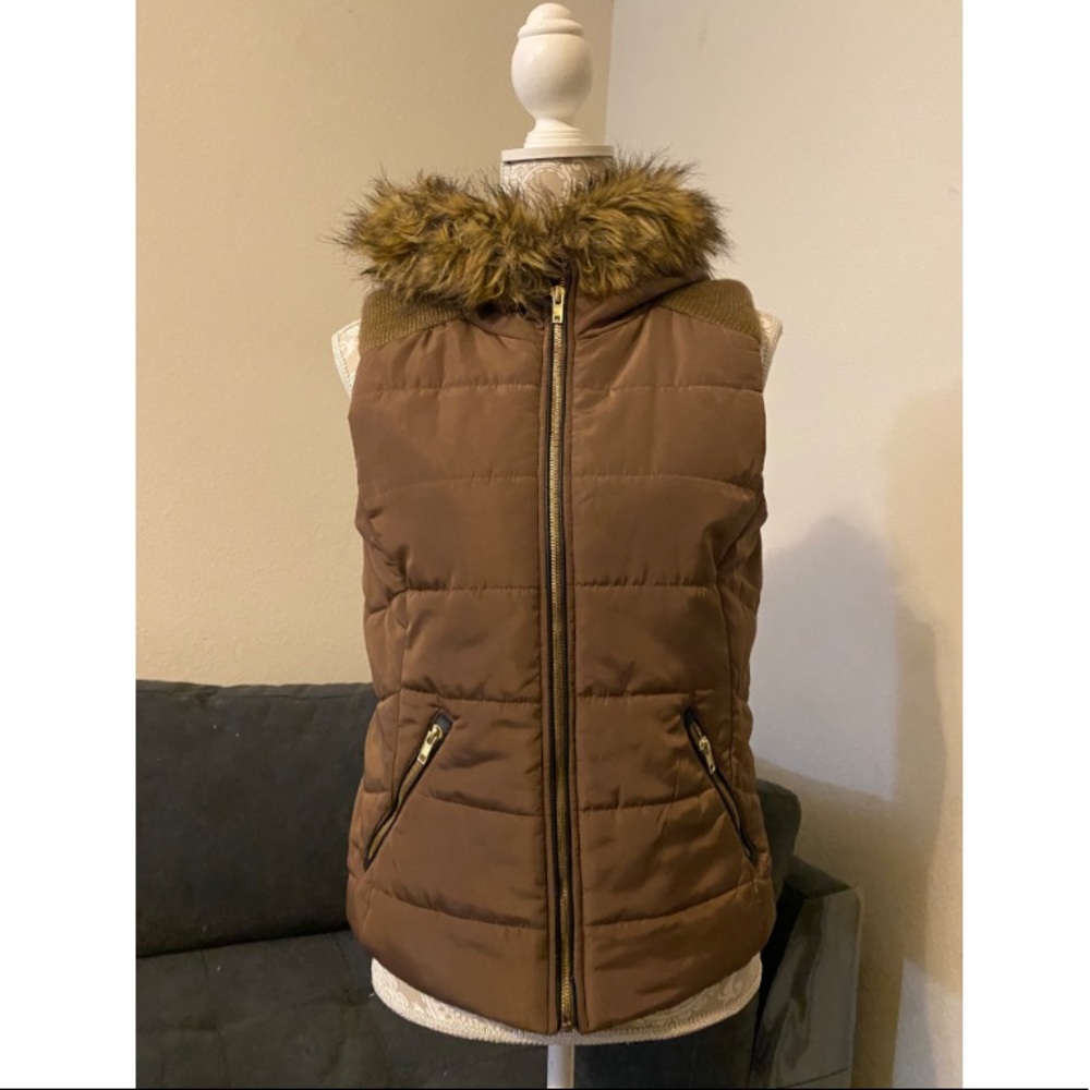 Faux fur vest